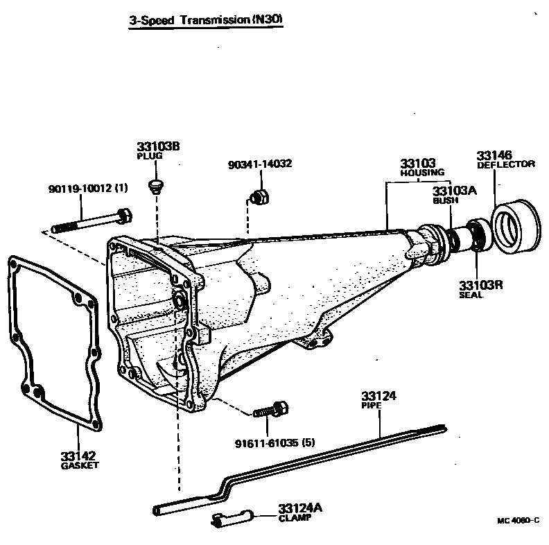 3303 — EXTENSION HOUSING (MTM)
