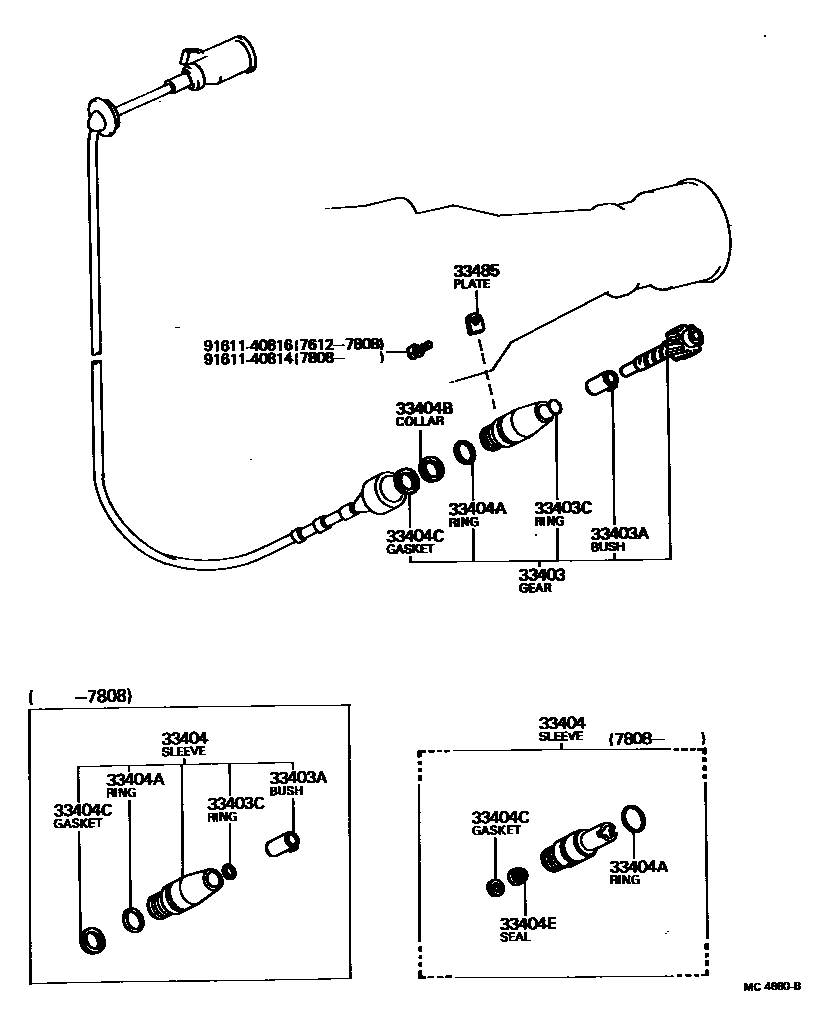 3304 — SPEEDOMETER DRIVEN GEAR (MTM)