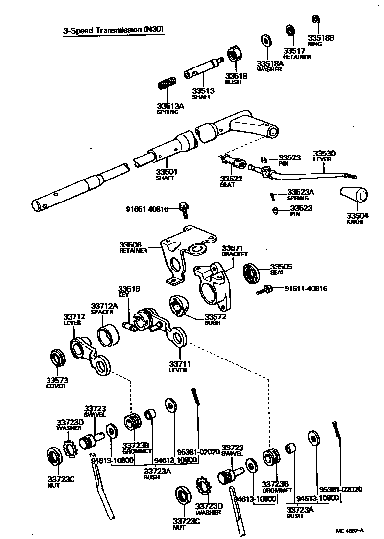 3311 — CONTROL SHAFT & CROSSSHAFT