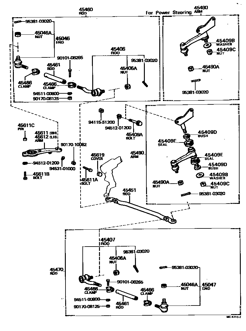 4505 — FRONT STEERING GEAR & LINK