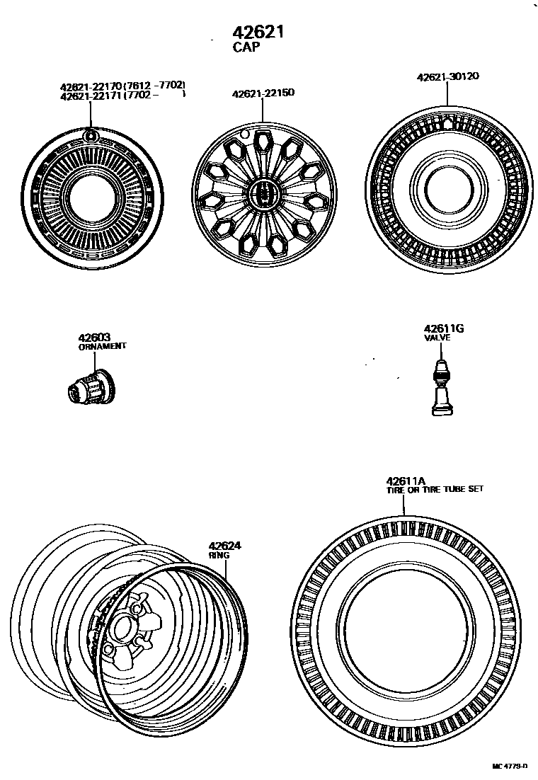 4103 — DISC WHEEL & WHEEL CAP