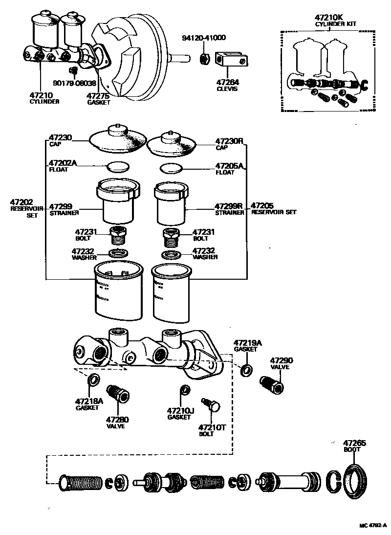 4702 — BRAKE MASTER CYLINDER