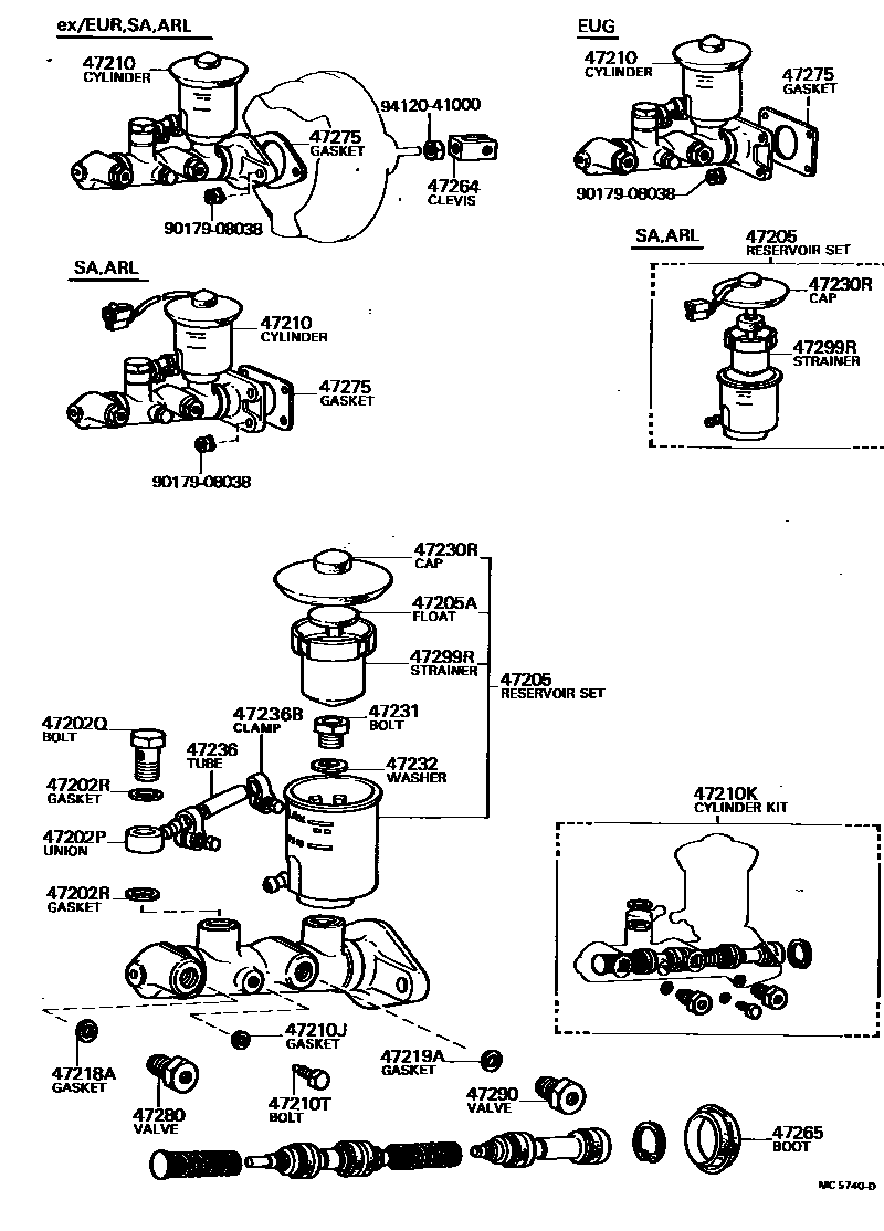 4702 — BRAKE MASTER CYLINDER