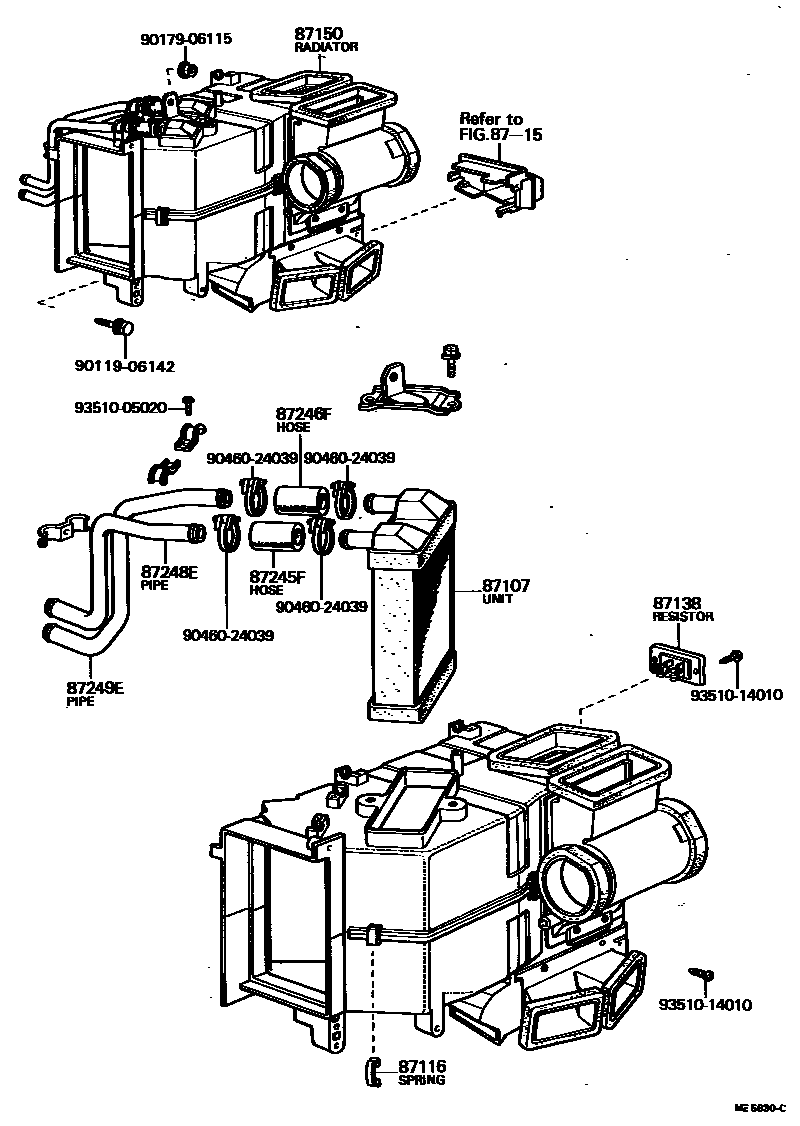 8712 — HEATING & AIR CONDITIONING - HEATER UNIT & BLOWER