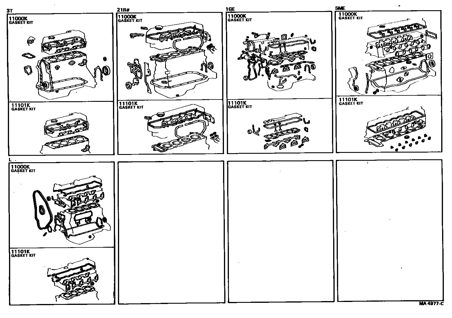 1103 — ENGINE OVERHAUL GASKET KIT