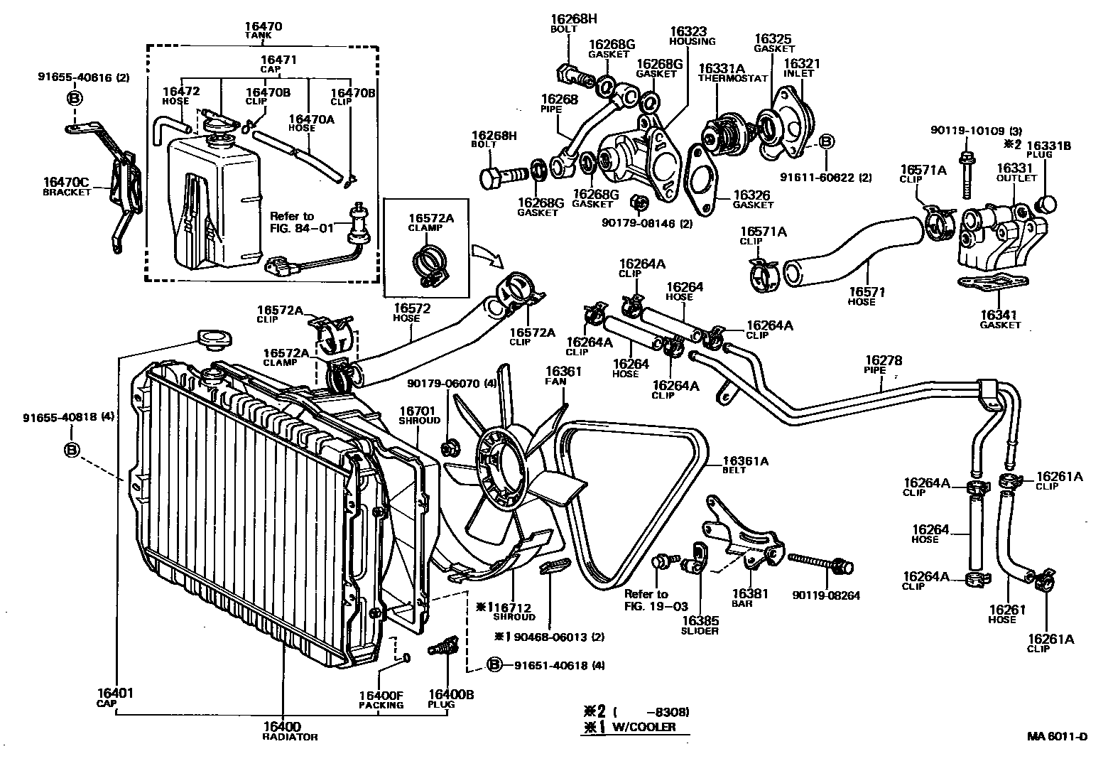 1603 — RADIATOR & WATER OUTLET