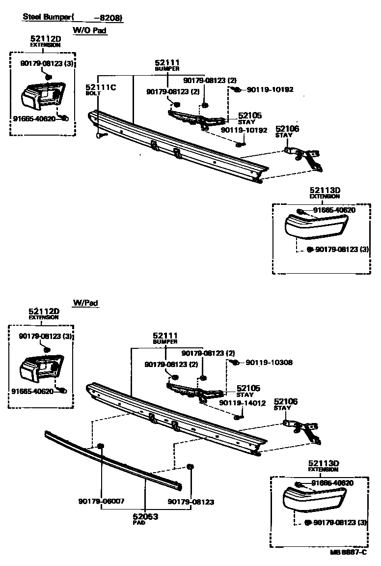 5201 — FRONT BUMPER & BUMPER STAY