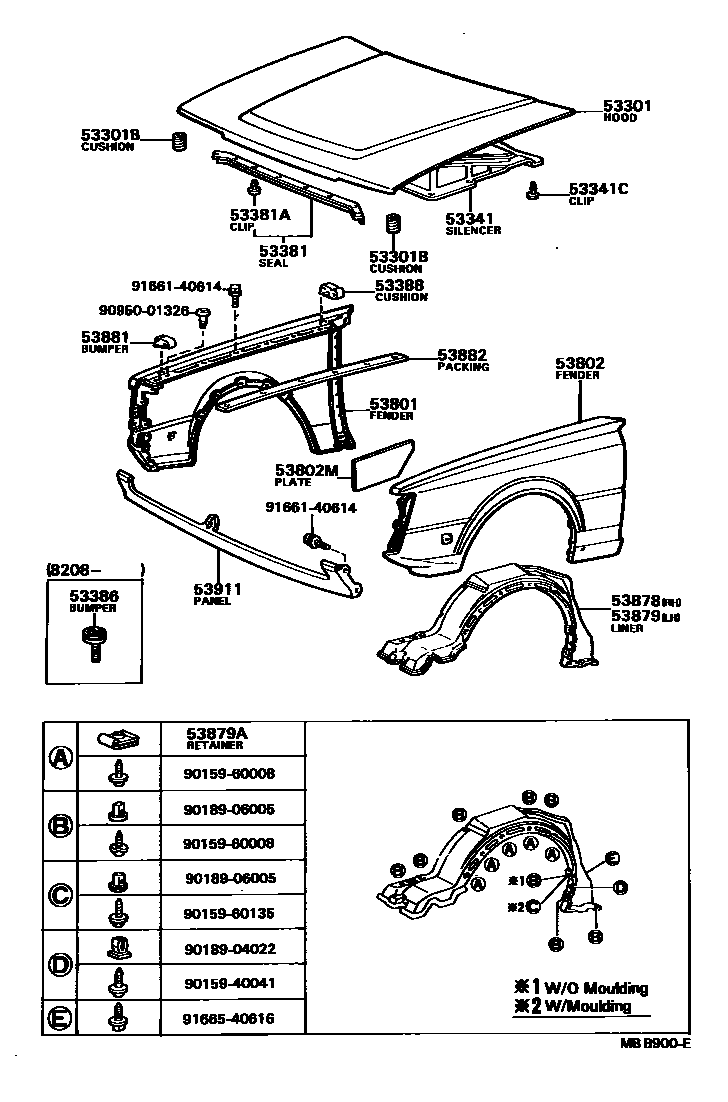 5302 — HOOD & FRONT FENDER