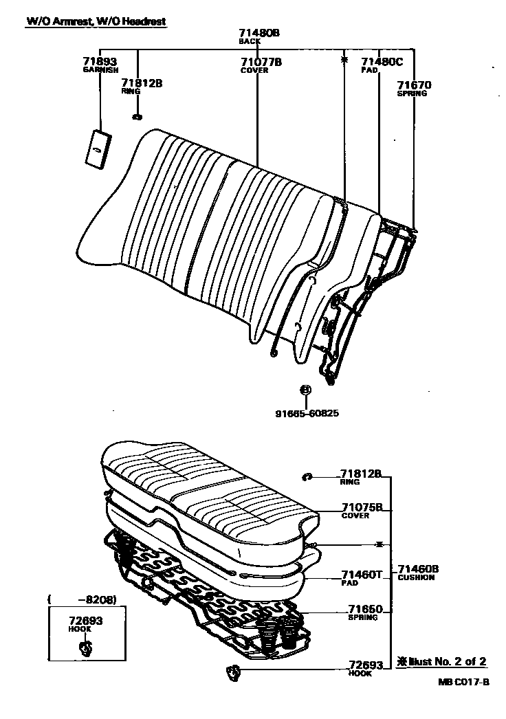 7102 — REAR SEAT & SEAT TRACK