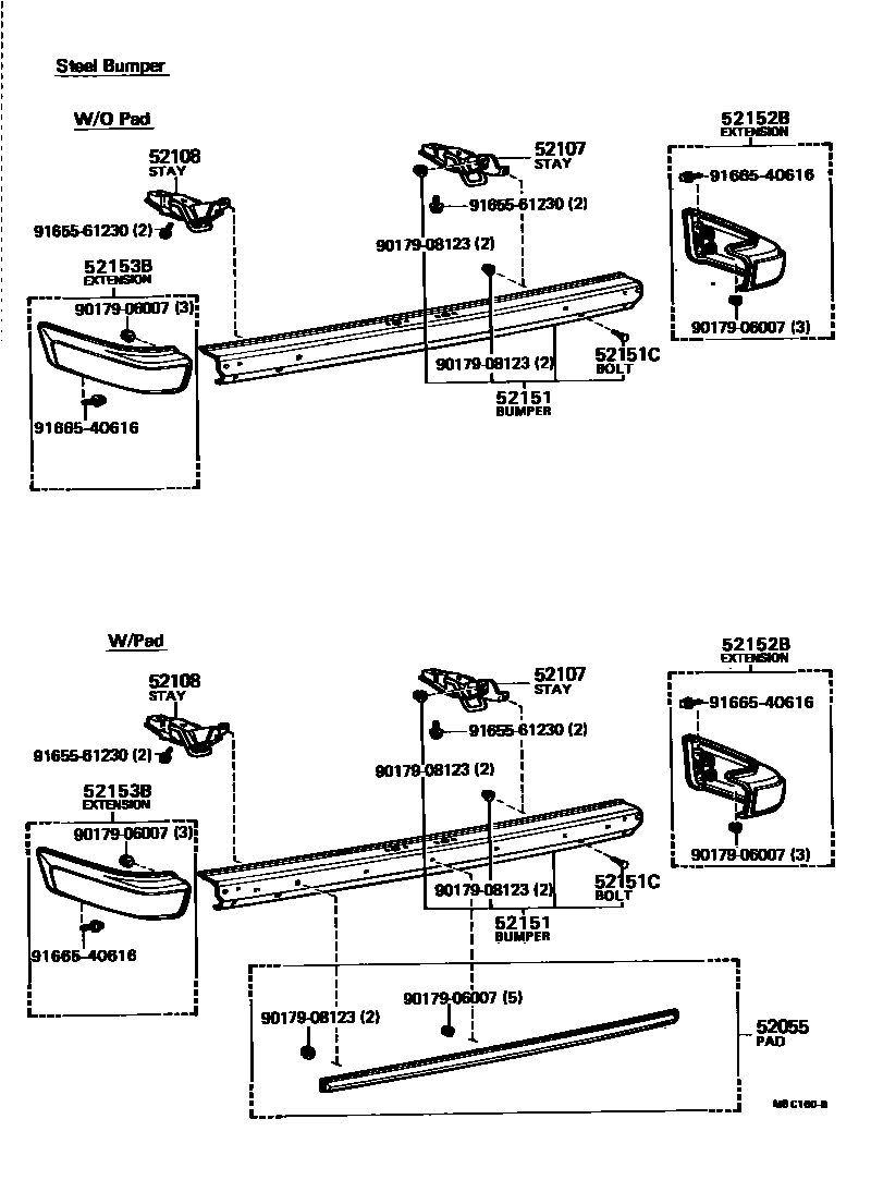 5202 — REAR BUMPER & BUMPER STAY