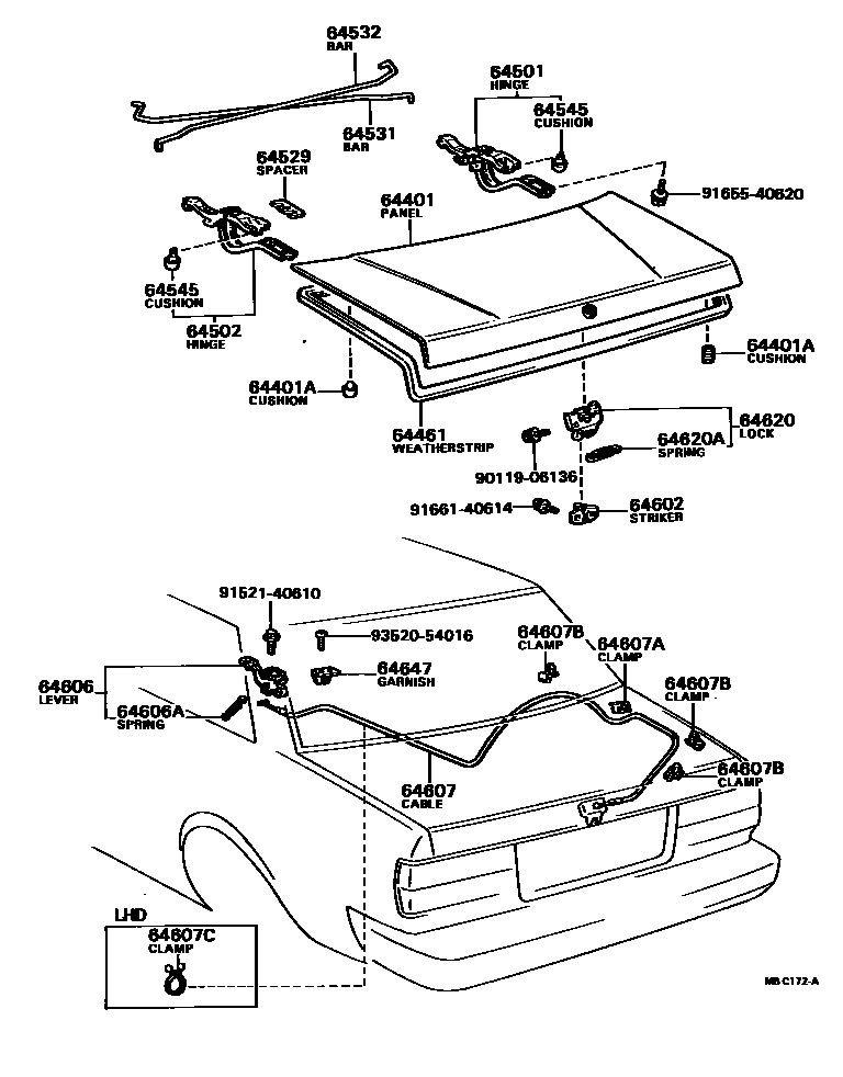 6105 — LUGGAGE COMPARTMENT DOOR & LOCK