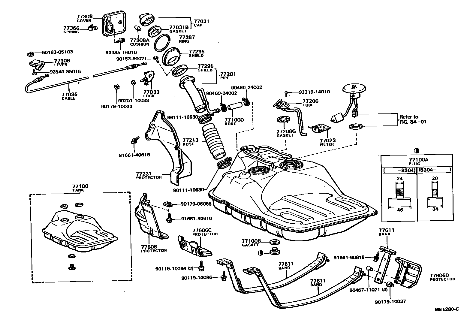7701 — FUEL TANK & TUBE