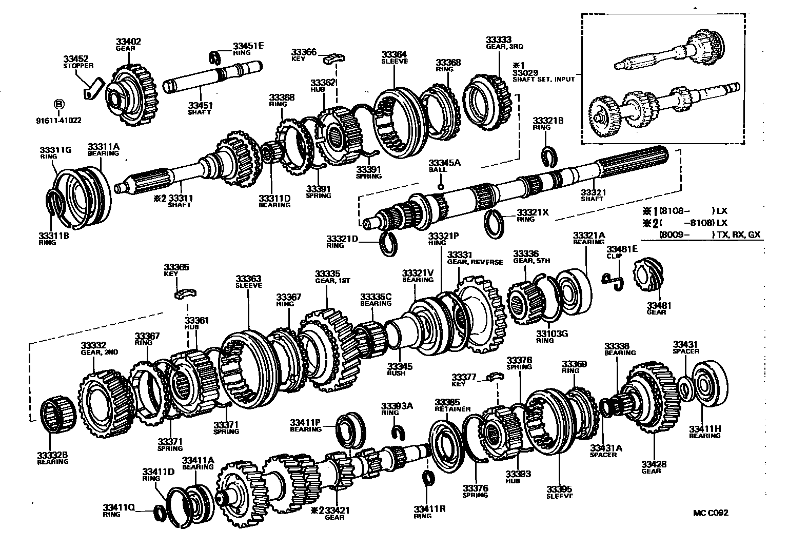 3305 — TRANSMISSION GEAR (MTM)