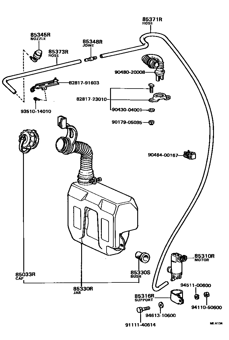 8504 — REAR WASHER