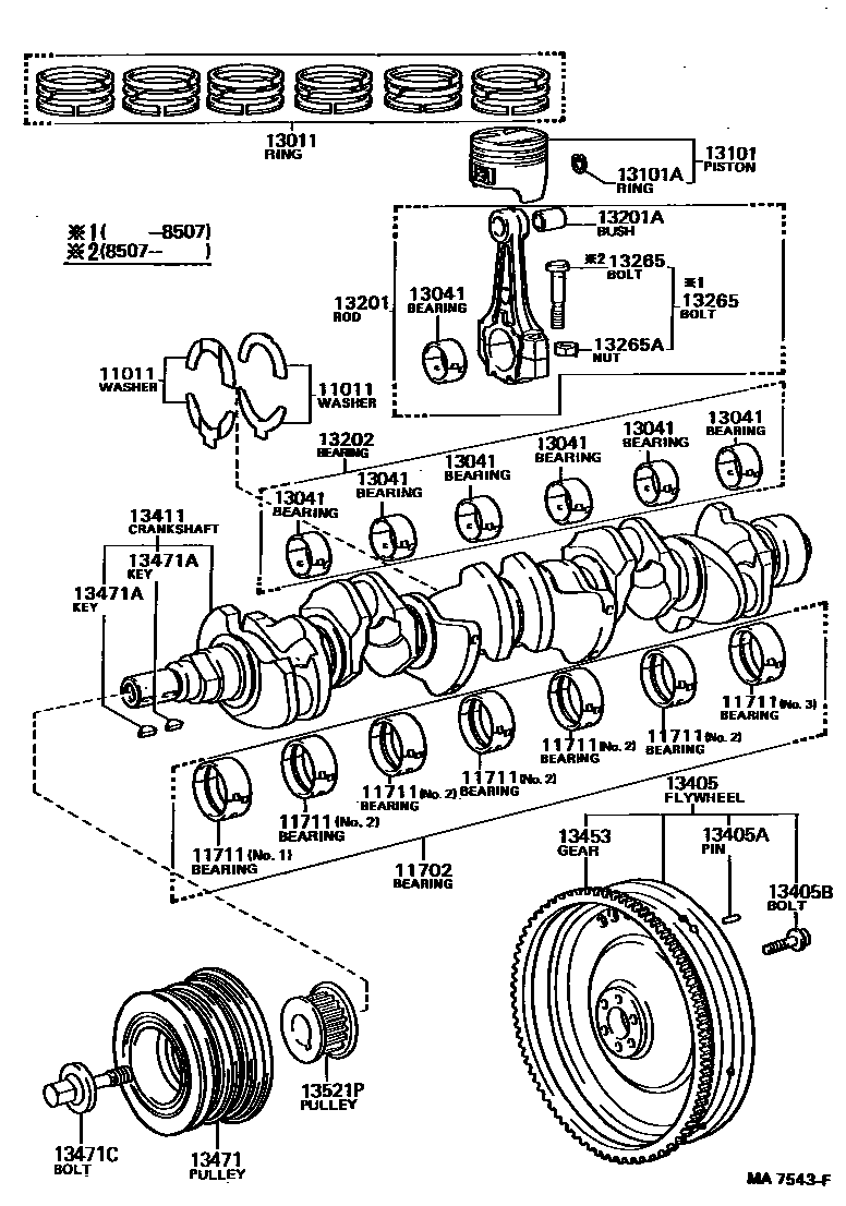 1301 — CRANKSHAFT & PISTON