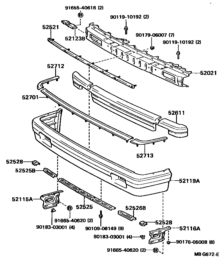 5201 — FRONT BUMPER & BUMPER STAY