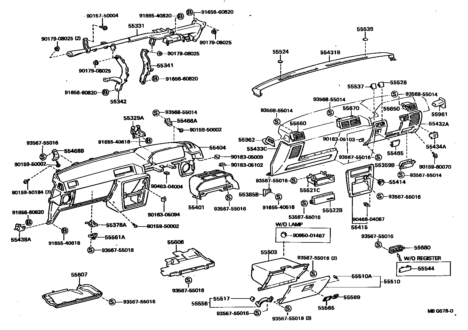 5501 — INSTRUMENT PANEL & GLOVE COMPARTMENT