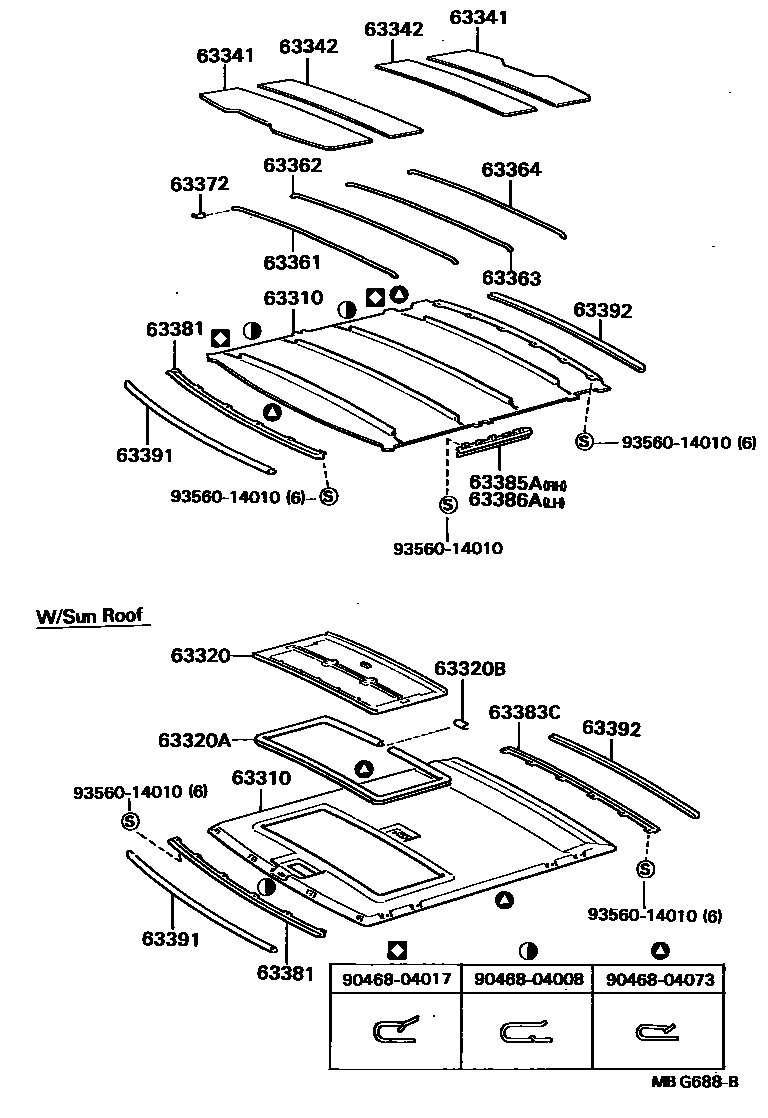 6402 — ROOF HEADLINING & SILENCER PAD