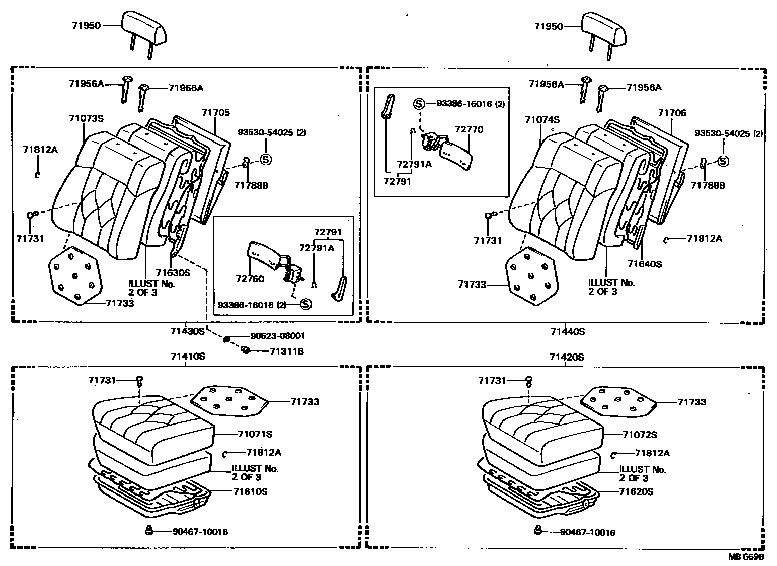 7101 — FRONT SEAT & SEAT TRACK