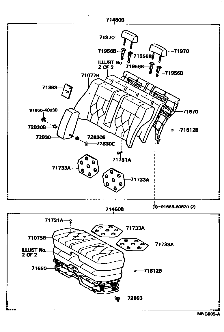 7102 — REAR SEAT & SEAT TRACK