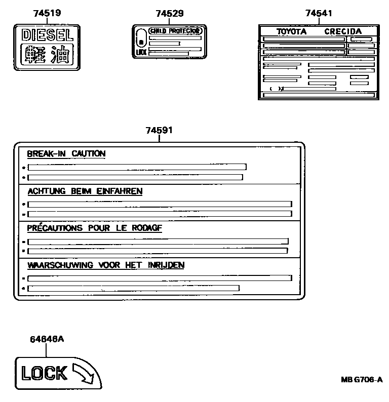 7403 — CAUTION PLATE (EXTERIOR & INTERIOR)