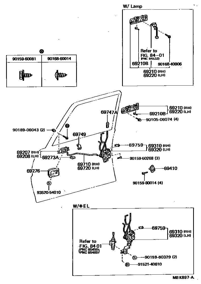 6703 — FRONT DOOR LOCK & HANDLE