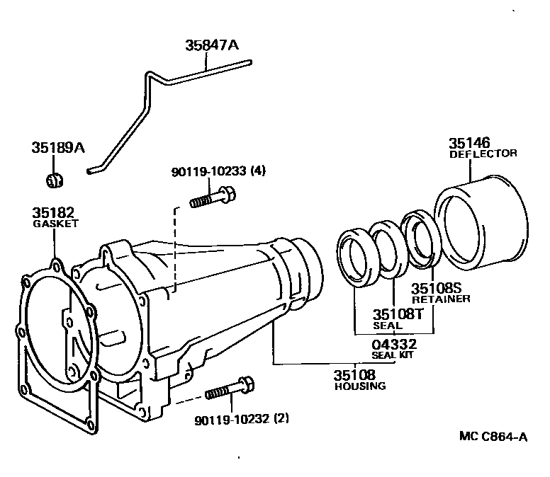 3504 — EXTENSION HOUSING (ATM)