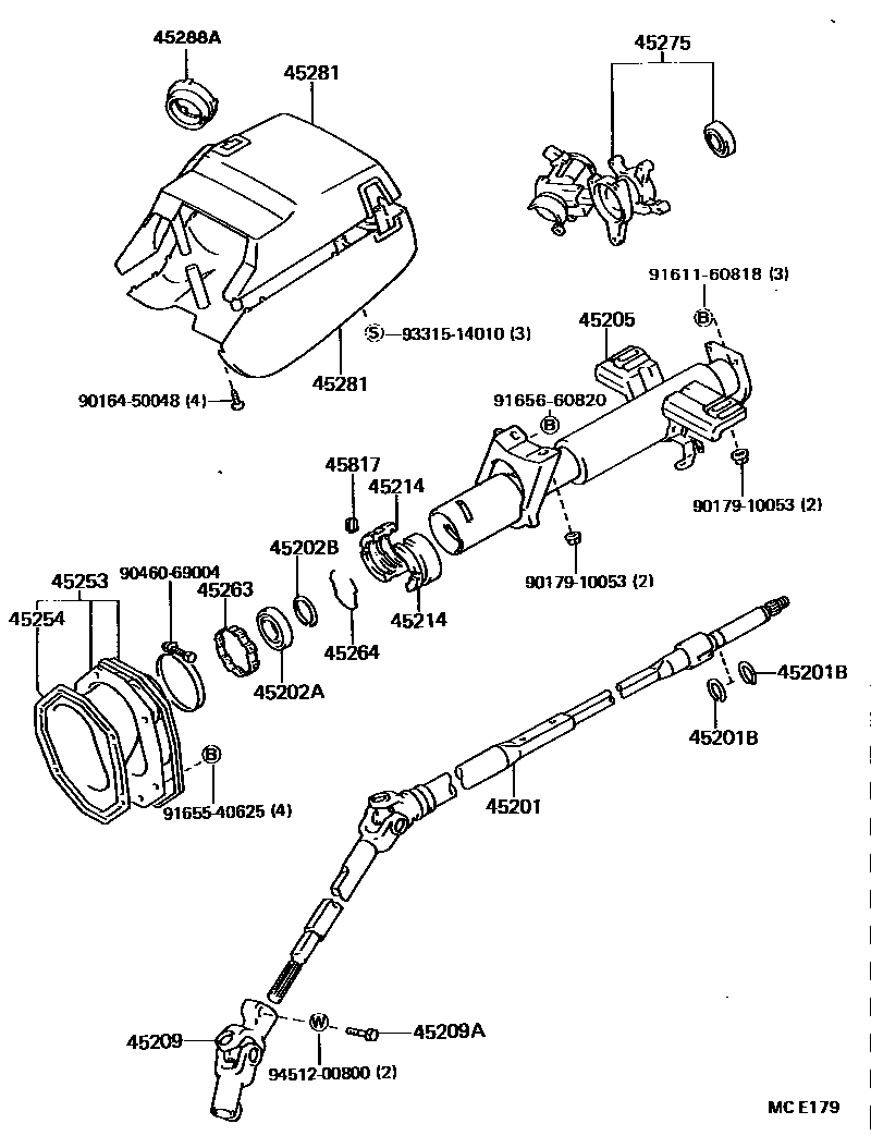 4501 — STEERING COLUMN & SHAFT
