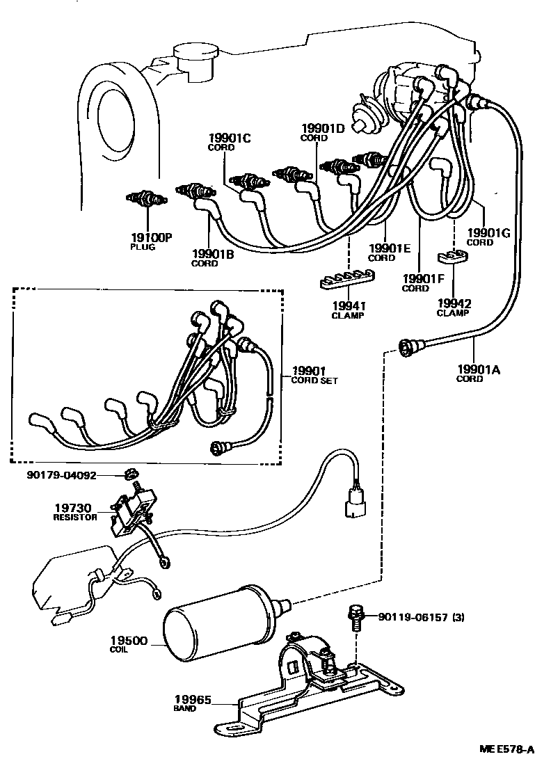 1901 — IGNITION COIL & SPARK PLUG / GLOW PLUG