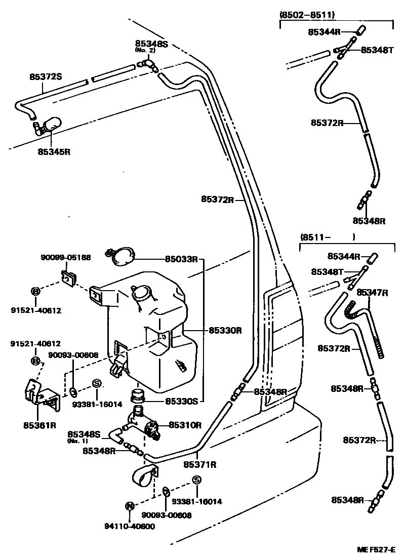 8504 — REAR WASHER