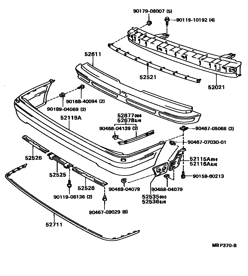 5201 — FRONT BUMPER & BUMPER STAY