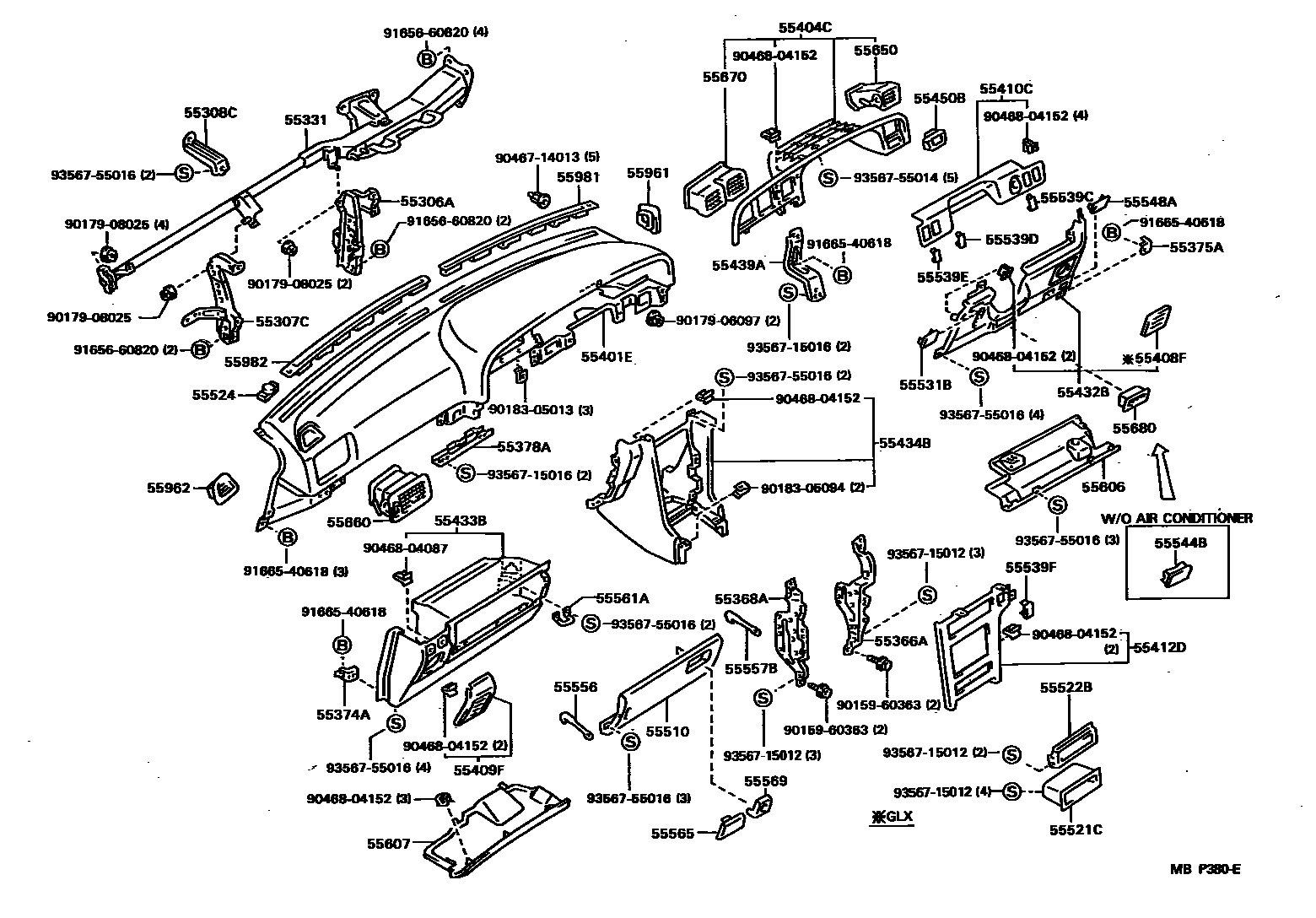 5501 — INSTRUMENT PANEL & GLOVE COMPARTMENT