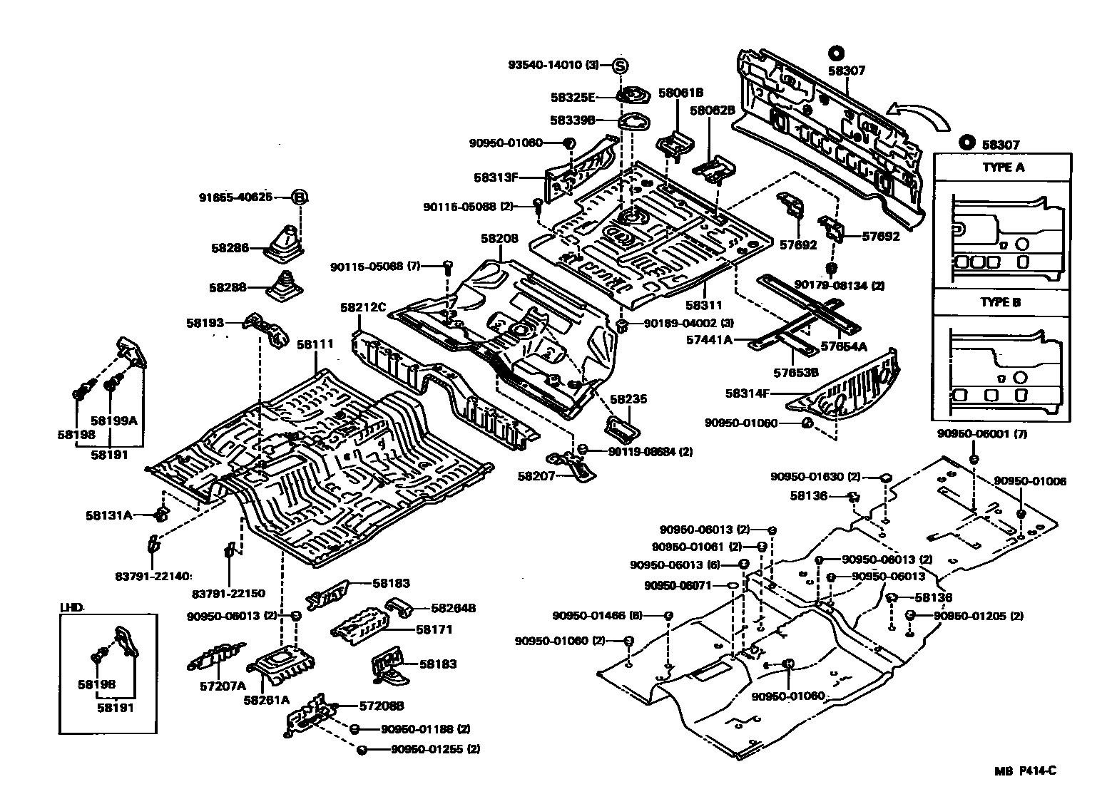 5801 — FLOOR PAN & LOWER BACK PANEL
