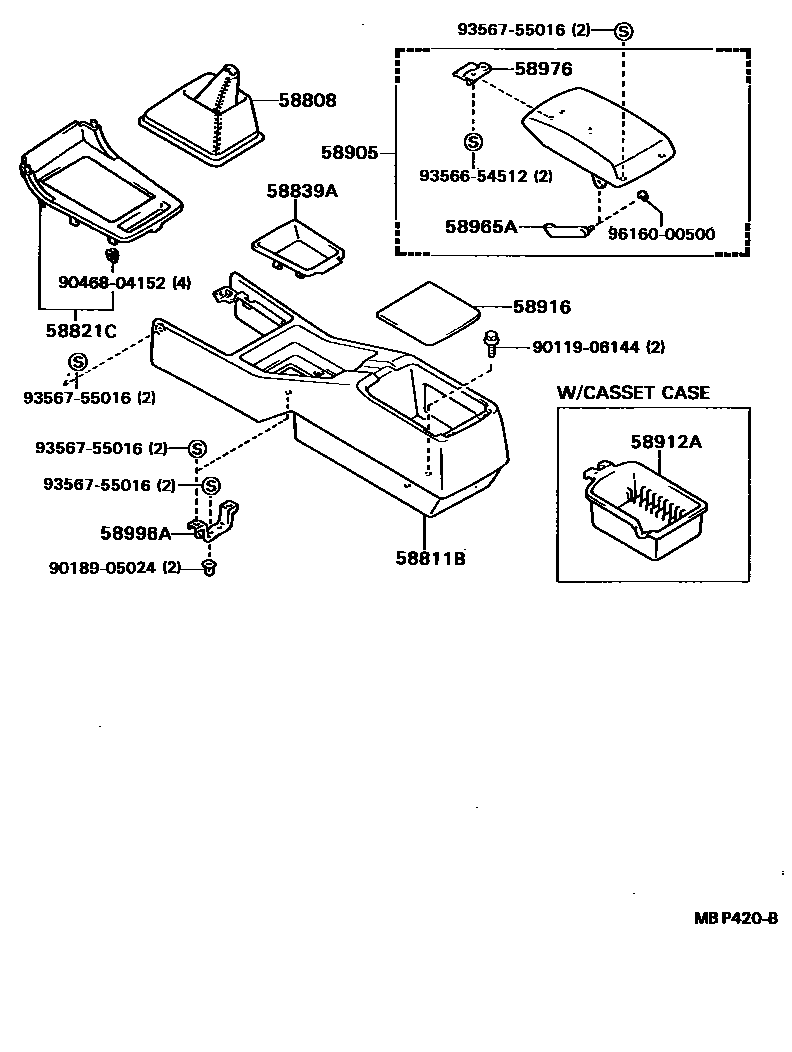 5806 — CONSOLE BOX & BRACKET