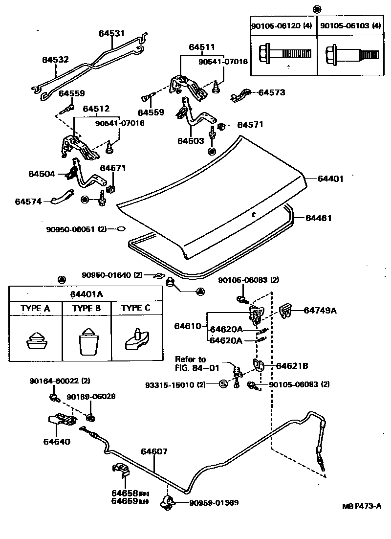 6105 — LUGGAGE COMPARTMENT DOOR & LOCK