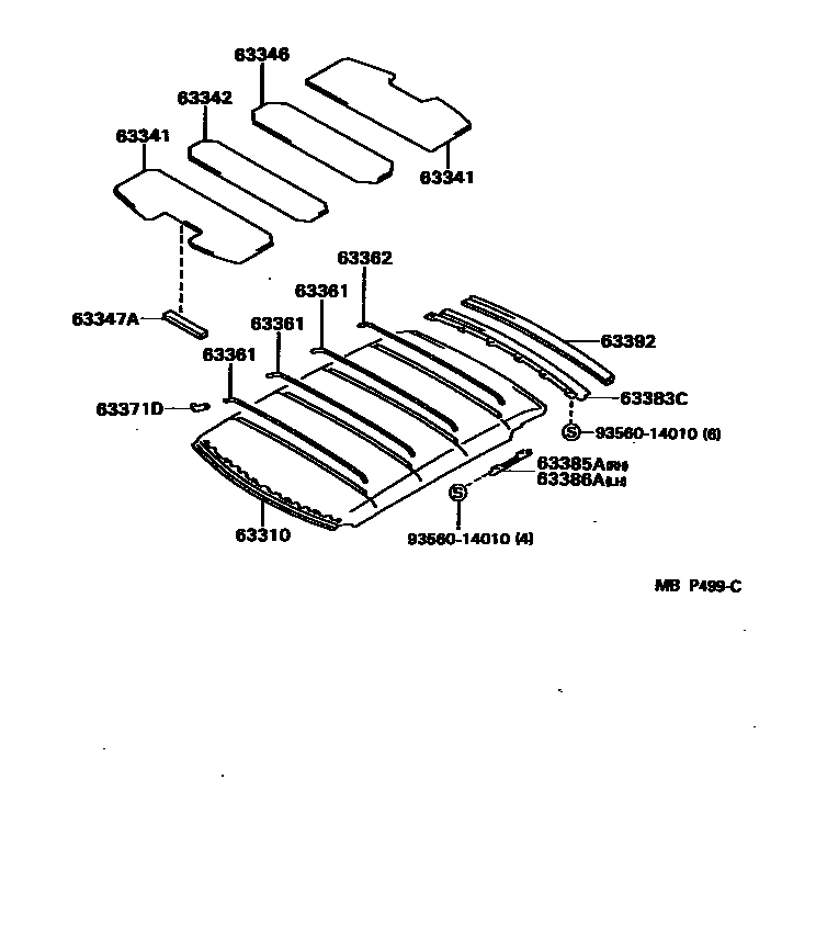 6402 — ROOF HEADLINING & SILENCER PAD