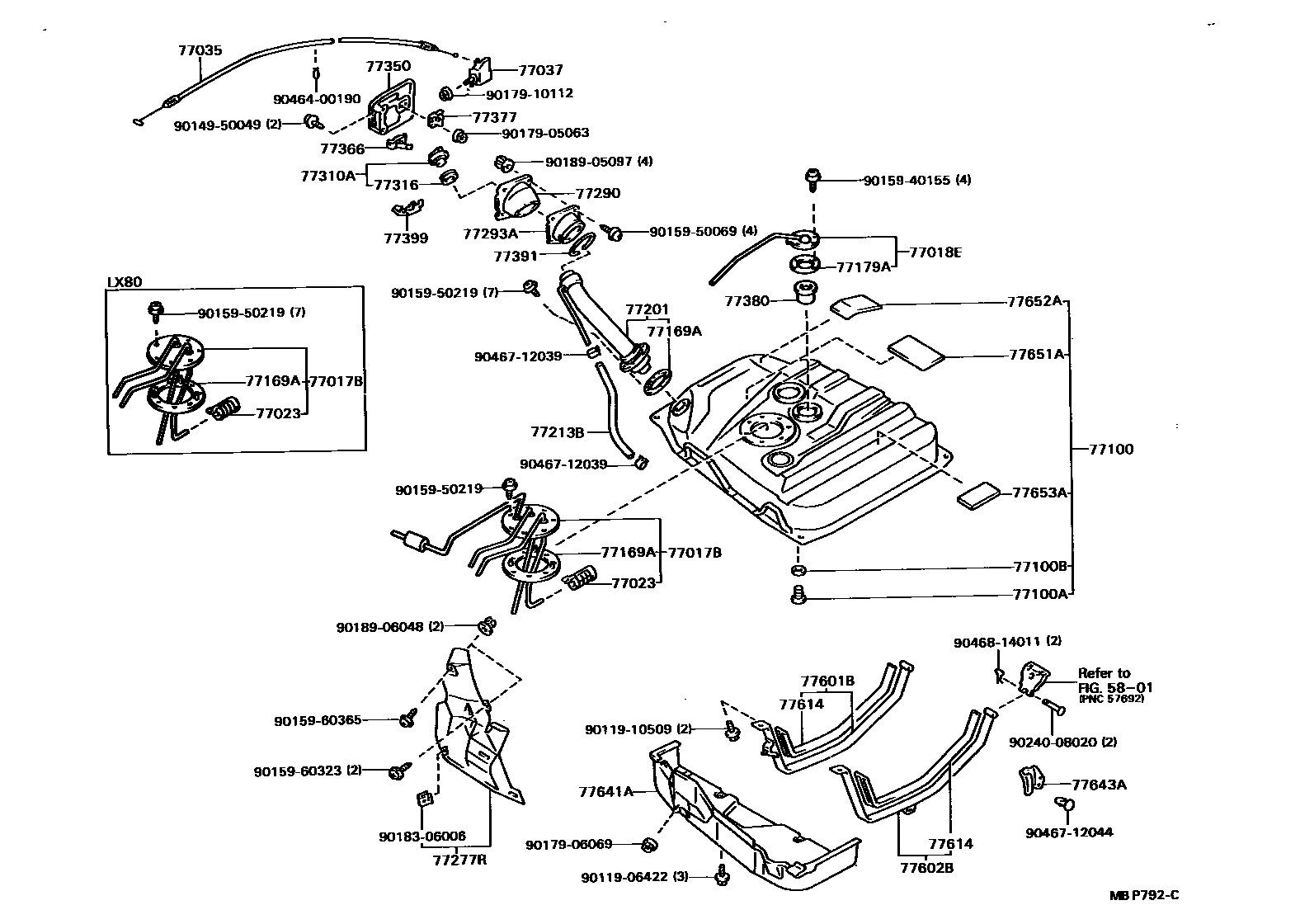 7701 — FUEL TANK & TUBE