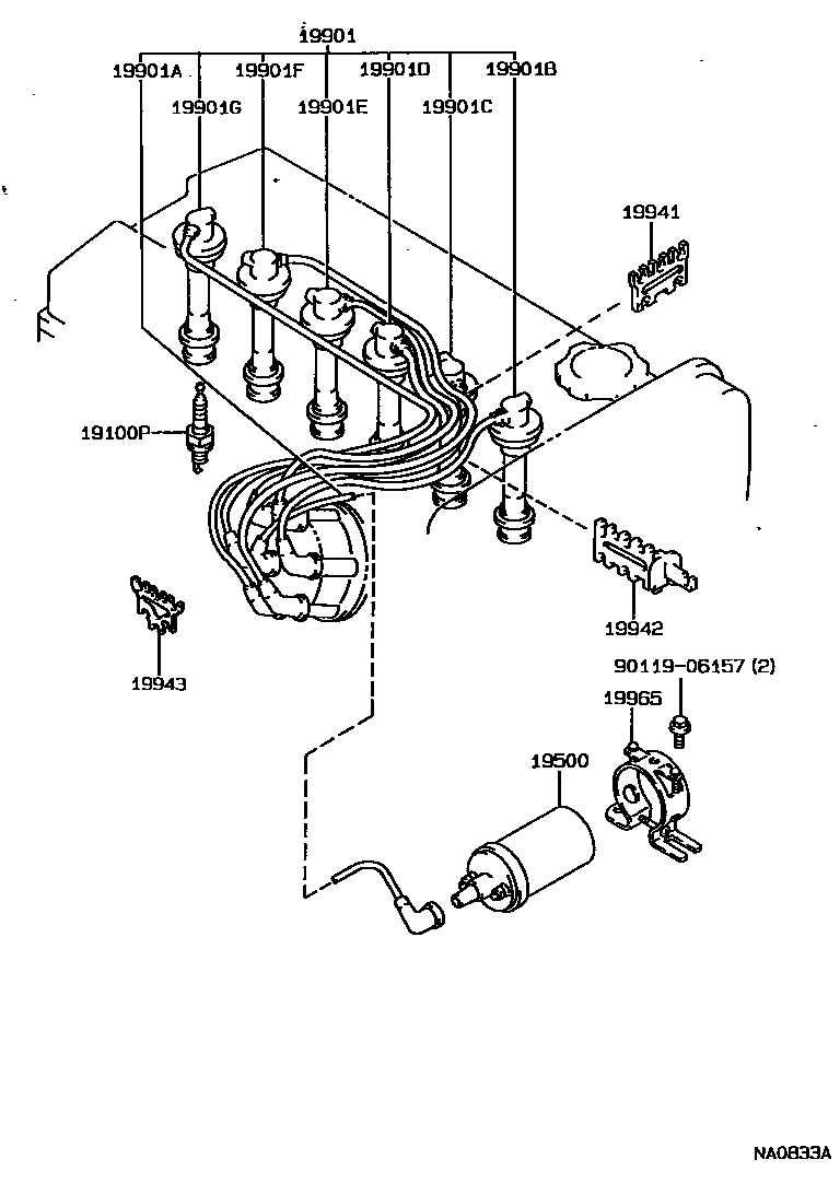 1901 — IGNITION COIL & SPARK PLUG / GLOW PLUG