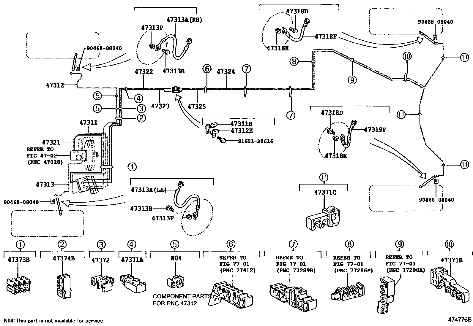 4708 — BRAKE TUBE & CLAMP