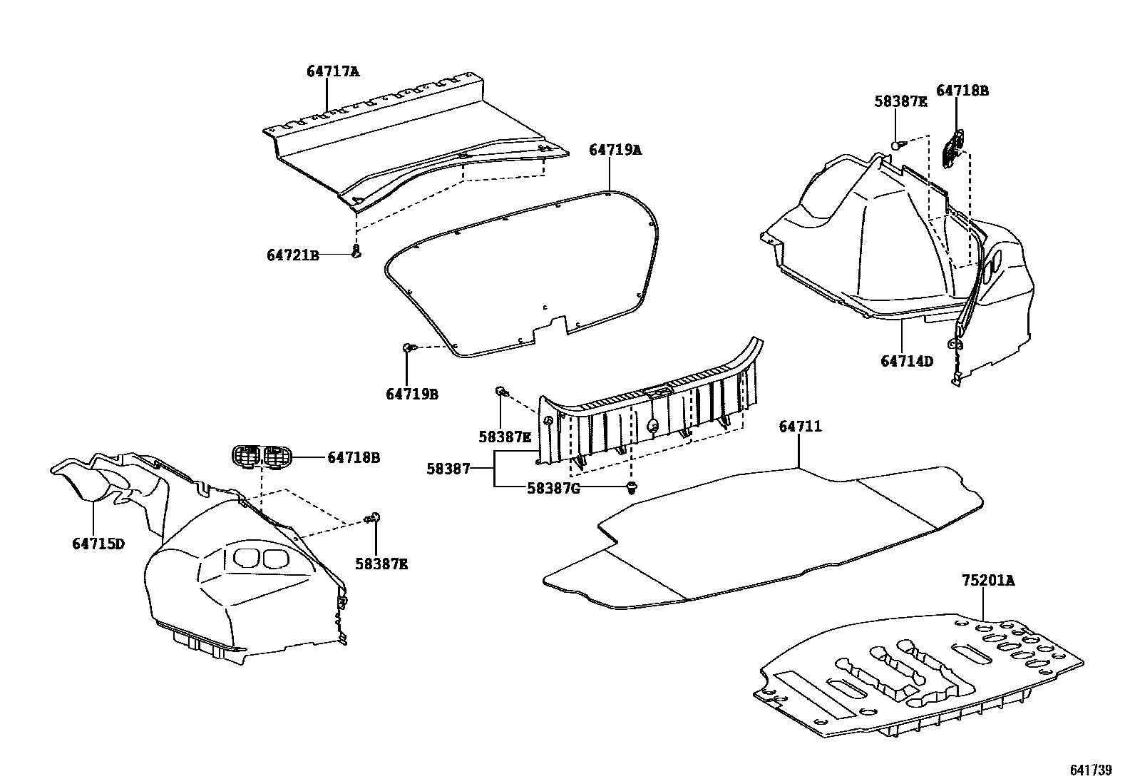 6403 — PACKAGE TRAY PANEL & LUGGAGE COMPARTMENT MAT