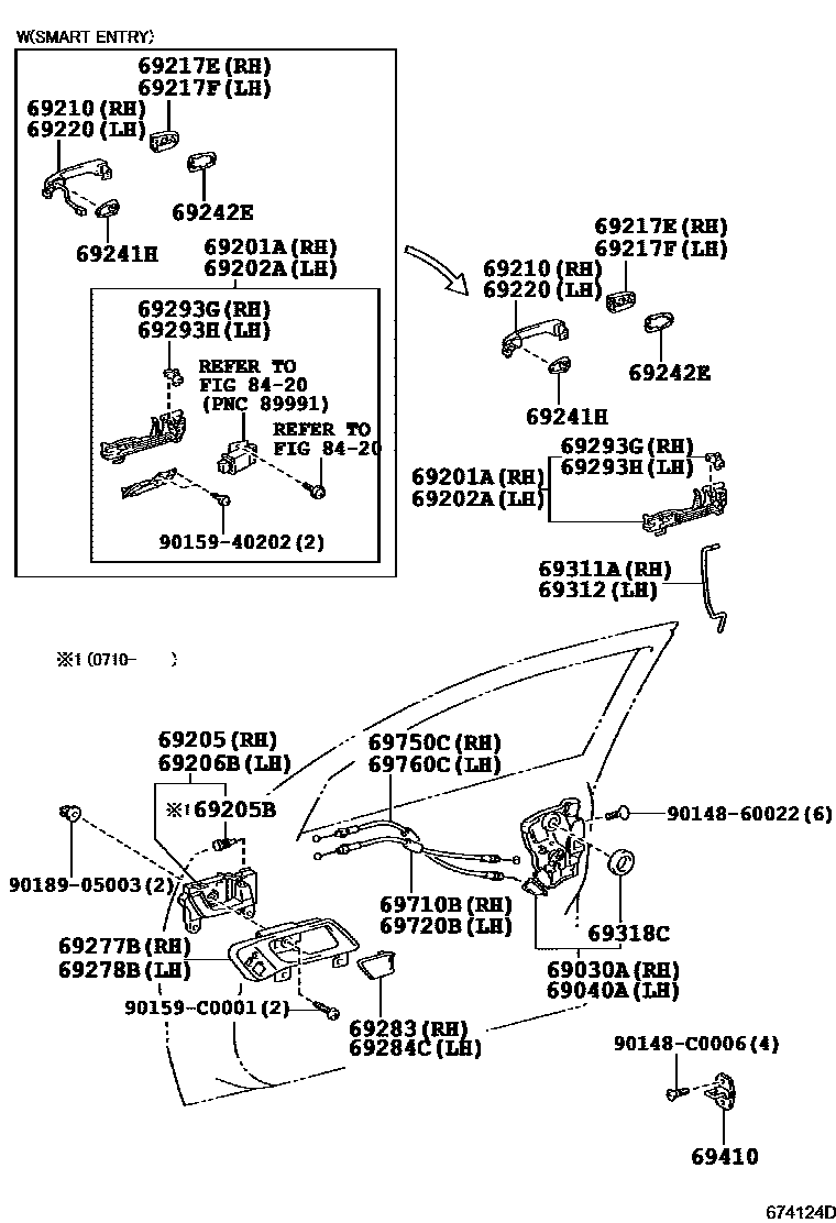 6703 — FRONT DOOR LOCK & HANDLE