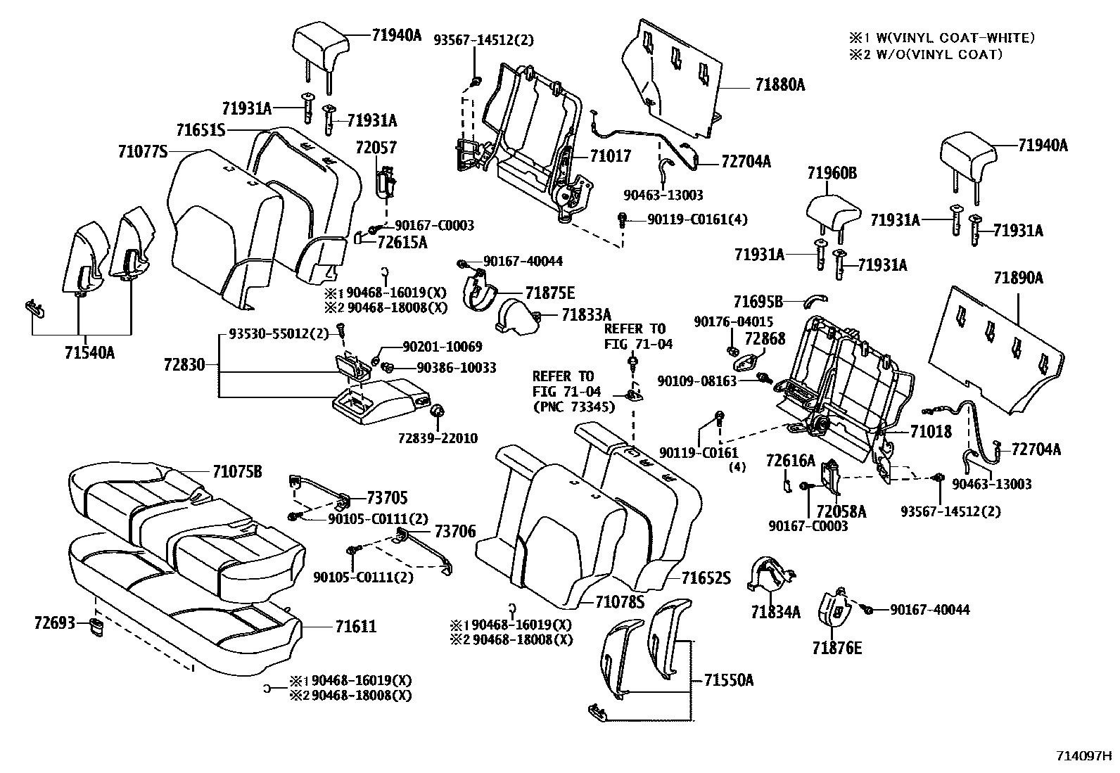 7102 — REAR SEAT & SEAT TRACK
