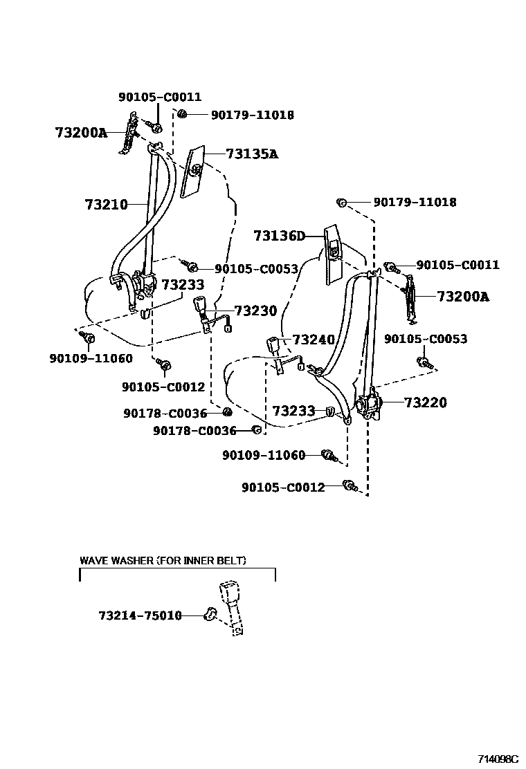 7104 — SEAT BELT & CHILD RESTRAINT SEAT