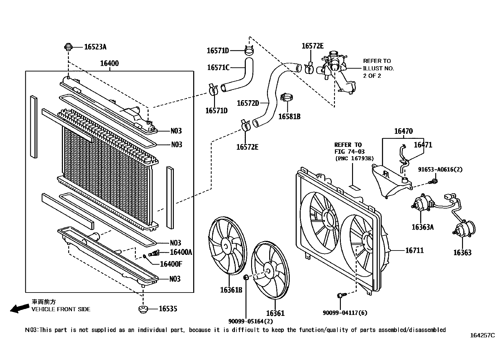 1603 — RADIATOR & WATER OUTLET
