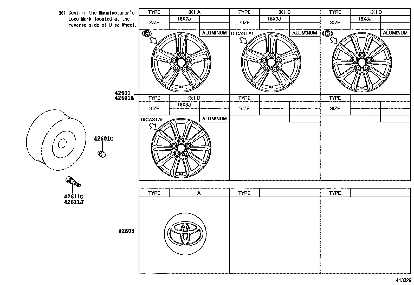 4103 — DISC WHEEL & WHEEL CAP