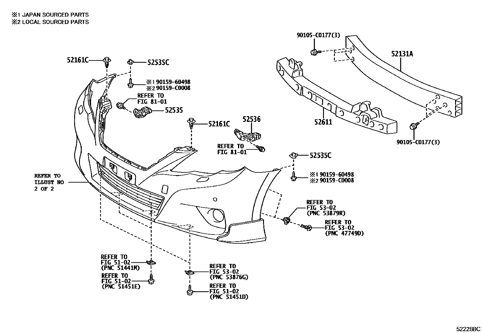 5201 — FRONT BUMPER & BUMPER STAY