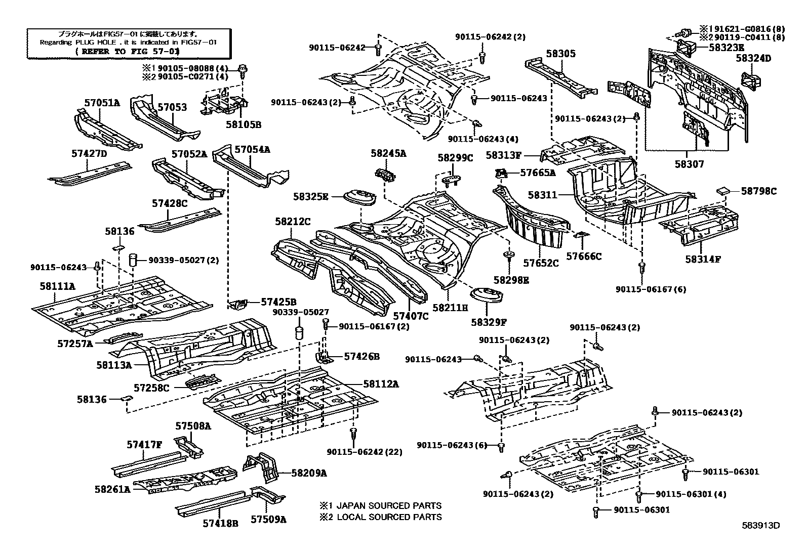 5801 — FLOOR PAN & LOWER BACK PANEL