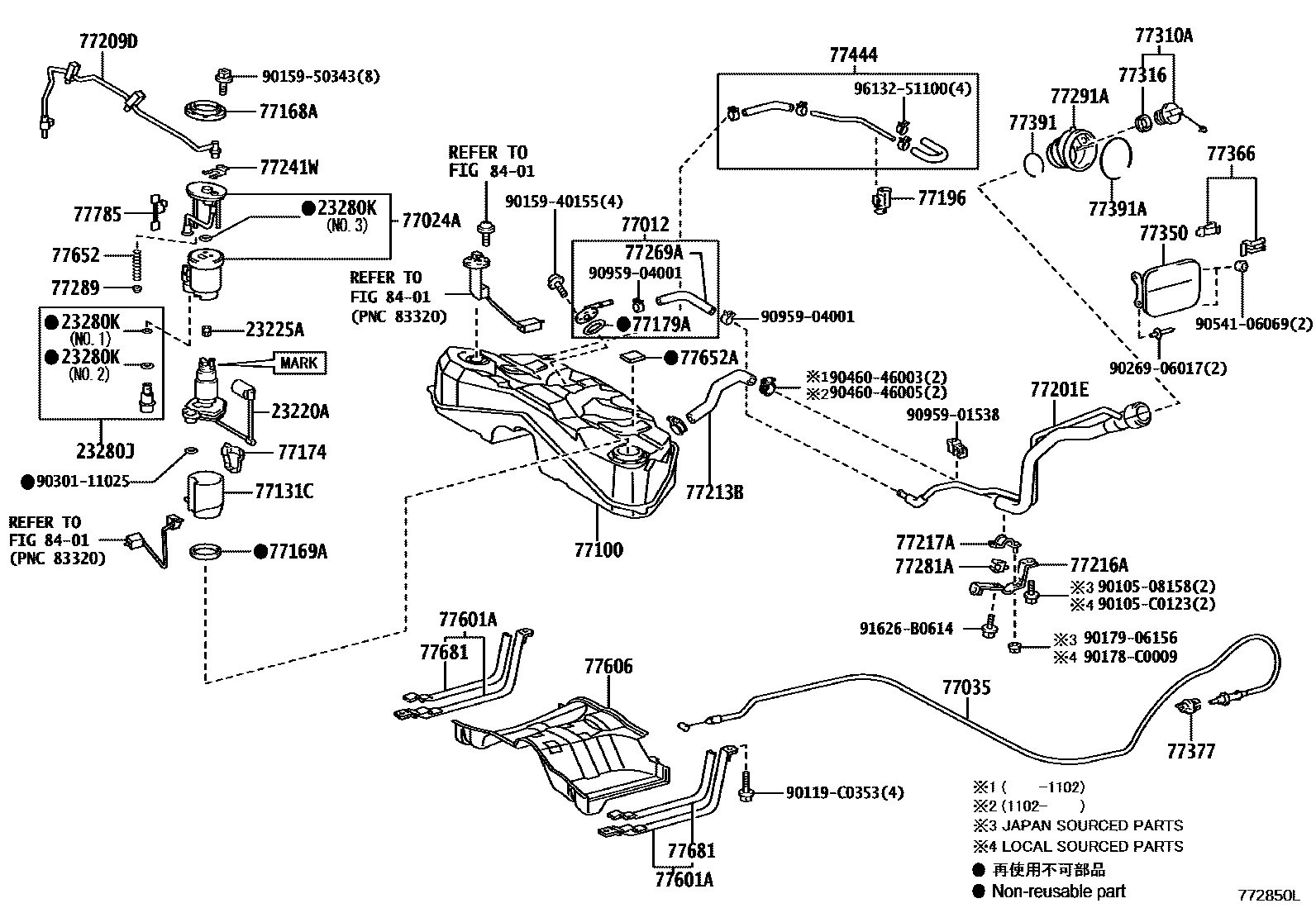 7701 — FUEL TANK & TUBE