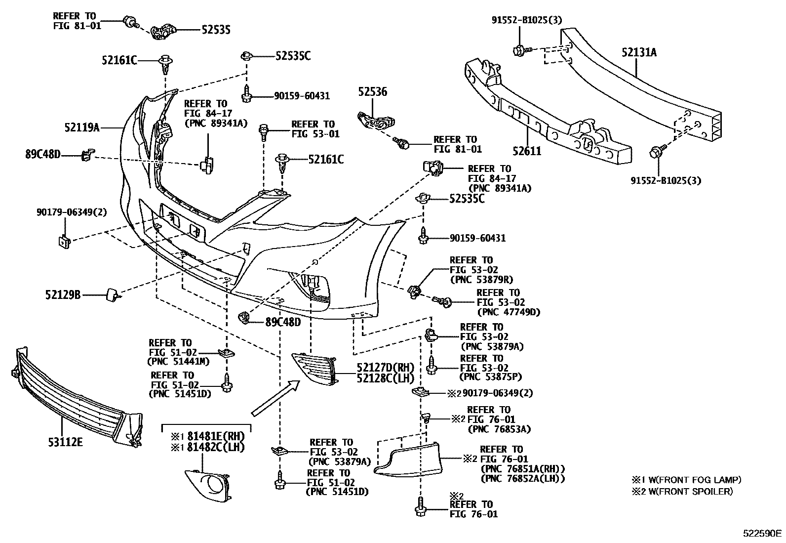 5201 — FRONT BUMPER & BUMPER STAY