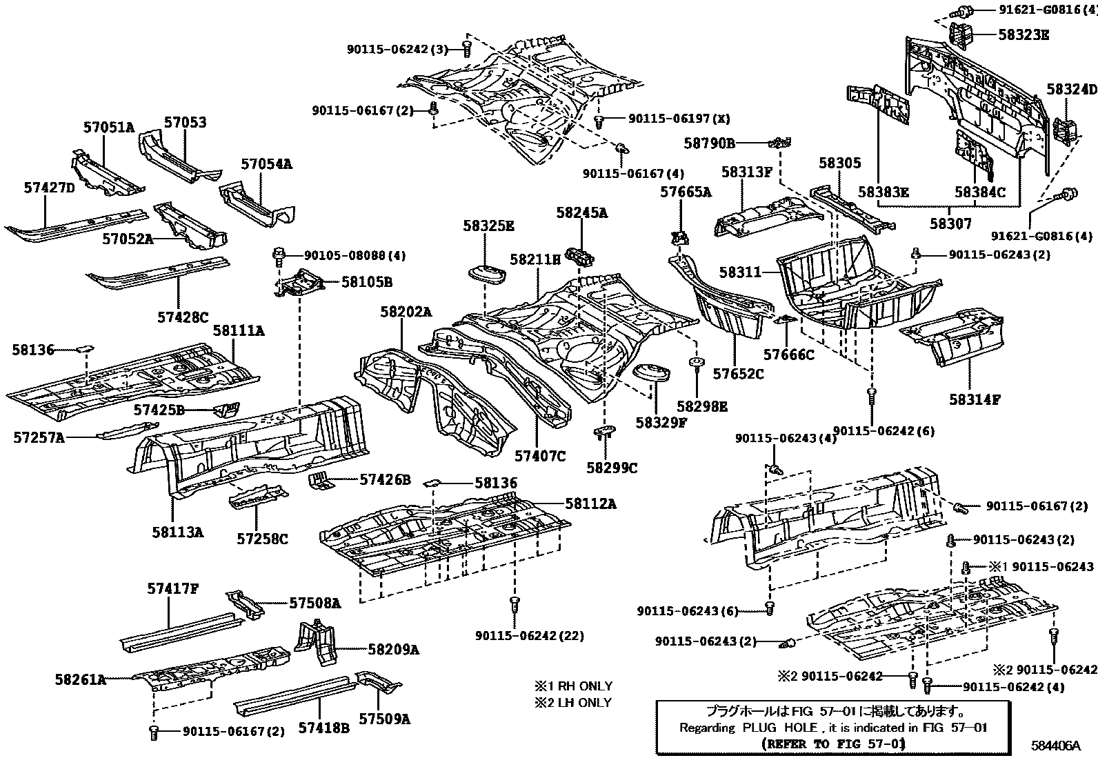 5801 — FLOOR PAN & LOWER BACK PANEL